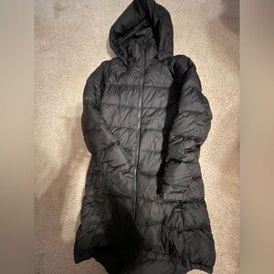 North Face down coat black size small